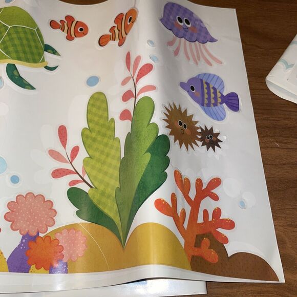 DECOWALL DAT-1611 Sea Adventure Kids Reusable Wall Stickers Decals - Picture 11 of 16